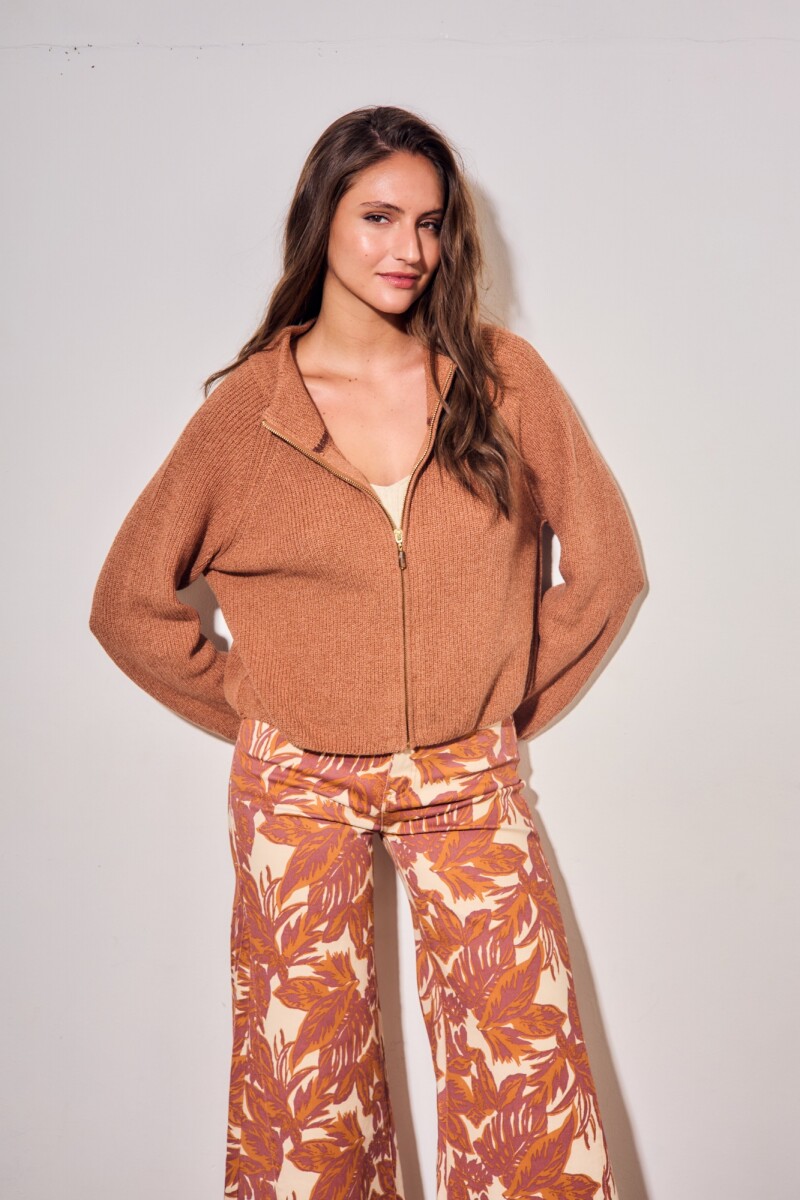 Cardigan Cierre Mocha