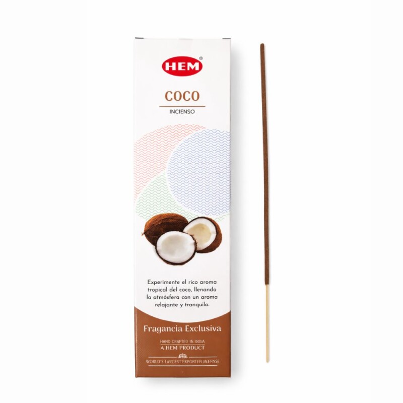 INCIENSO HEM PREMIUM 25 GR X12 Coco