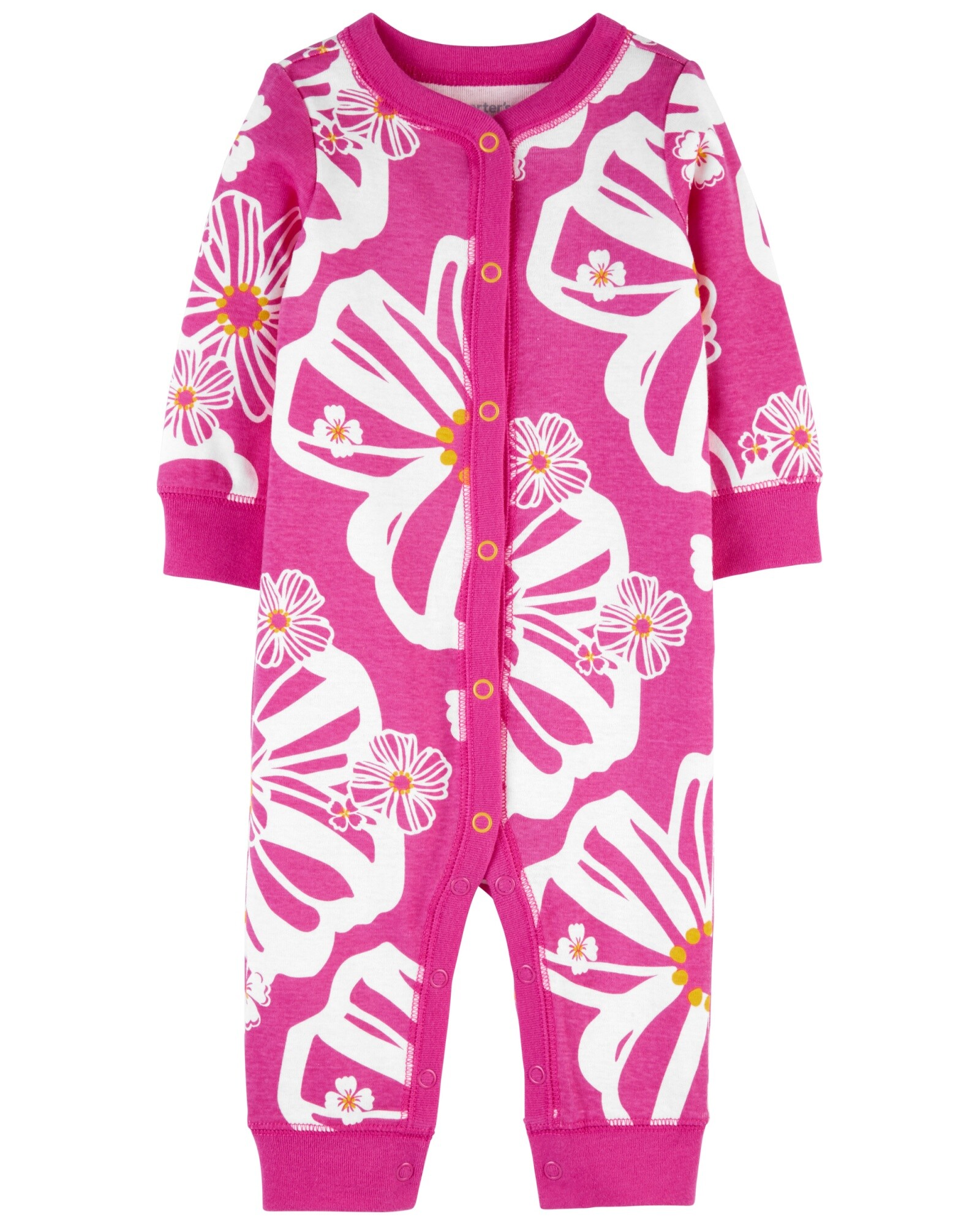 Pijama de algodón diseño floral 0