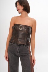 Top Leather Nina Marron