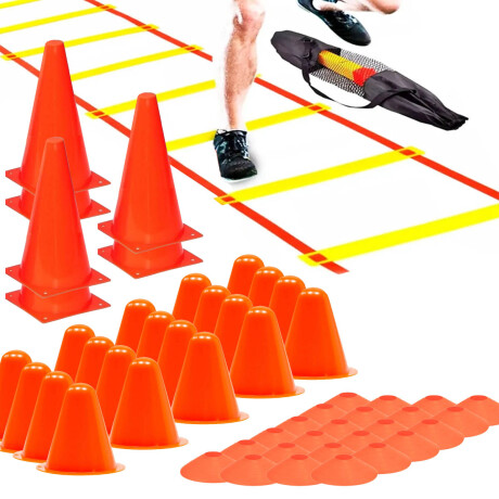 Set Escalera +50 Conos + Soporte Entrenamiento Fútbol Cmb000076