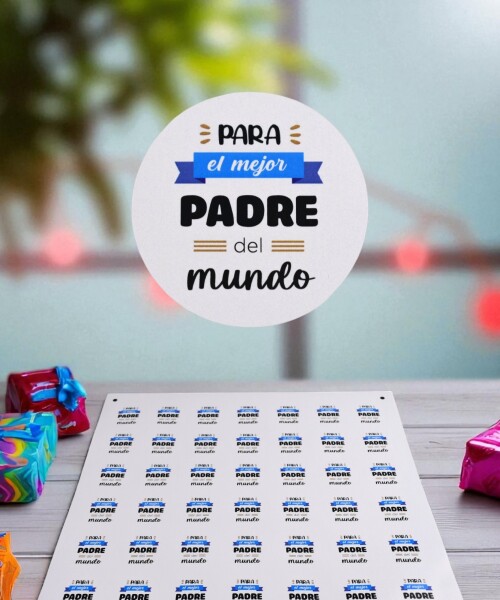 Stickers día del padre plancha DISEÑO 2