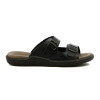 Country Sandalia Hombre Doble Tira C/ Hebilla Negro