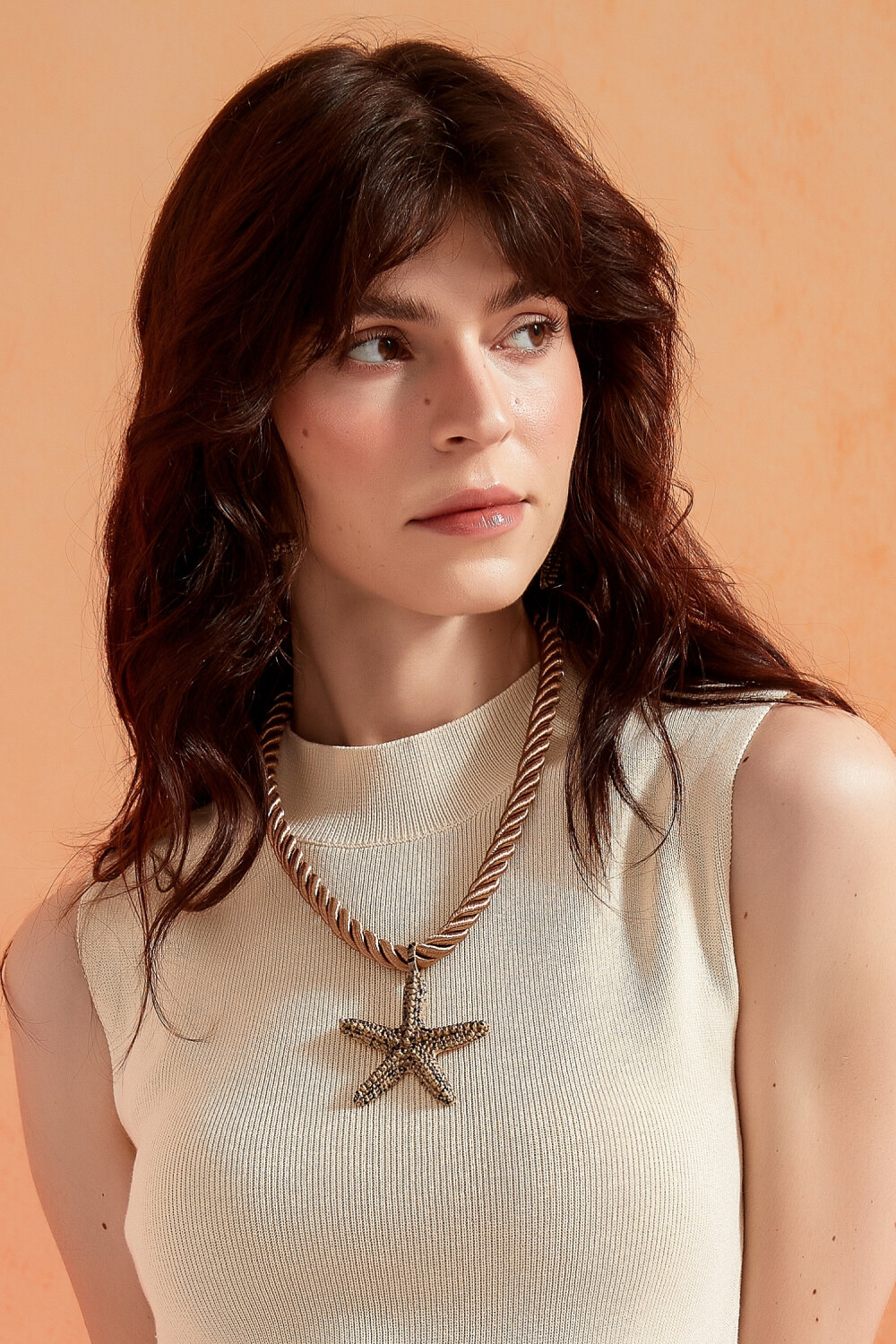 Collar Marea, Set Collar Y Caravanas Color Unico