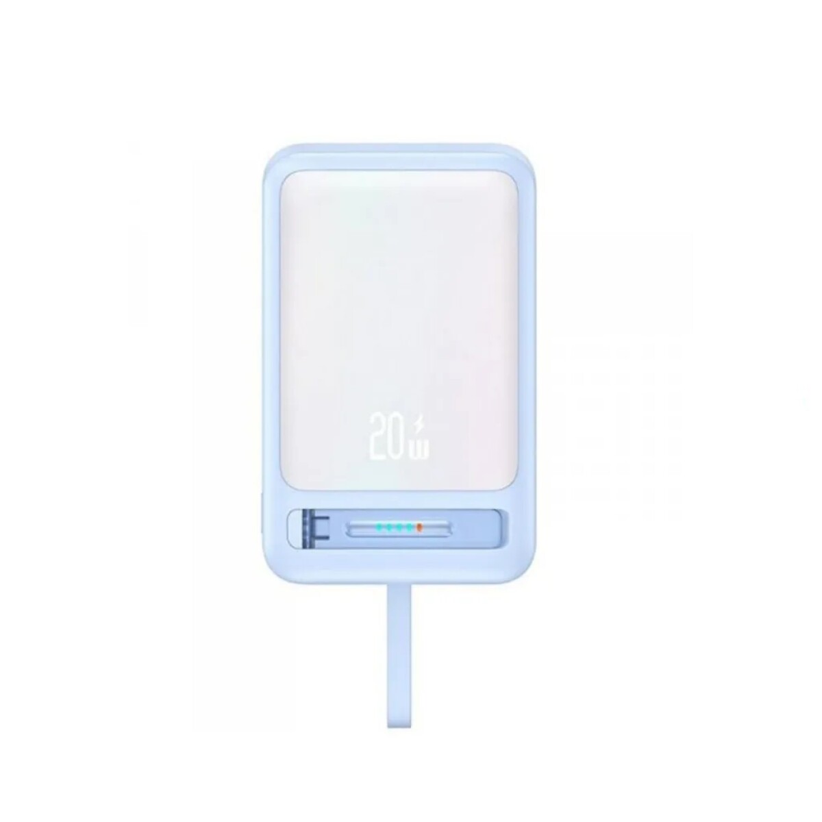 Power Bank Magnético | C/Soporte | Cable Tipo C | 10.000Mah | Azul | Usams 