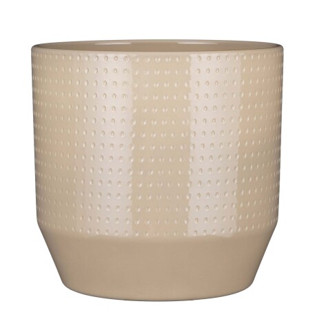 MACETA CERAMICA NATURAL-BEIGE NOLA