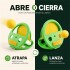 Raqueta Lanza y Atrapa Pelota con 2 Bolas Verde
