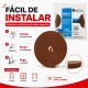 Burlete simil goma 10x6 mts MARRON