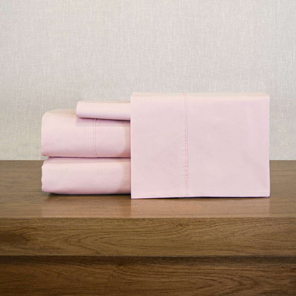 Juego Sábanas 2 Plazas Pilar 200 Hilos 100% Algodón - Rosa 