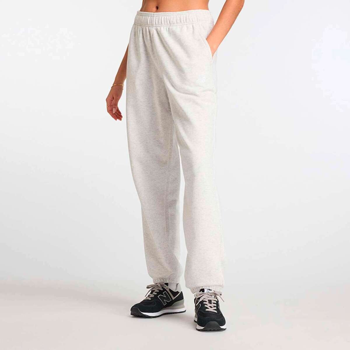 Pantalón Largo Sport Essentials French Terry de Mujer - Gris 