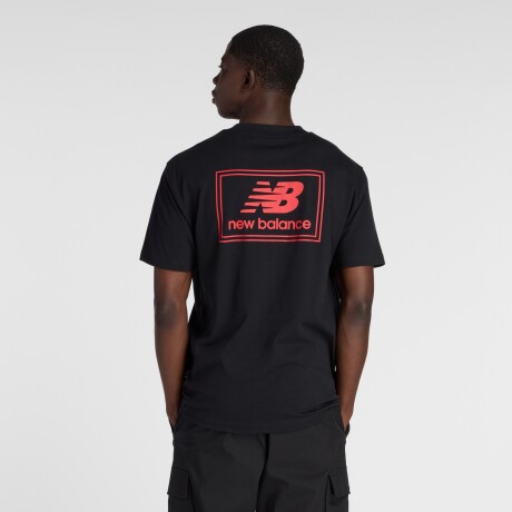 Remera New Balance de Hombre - Woven Label - MT53928BK BLACK