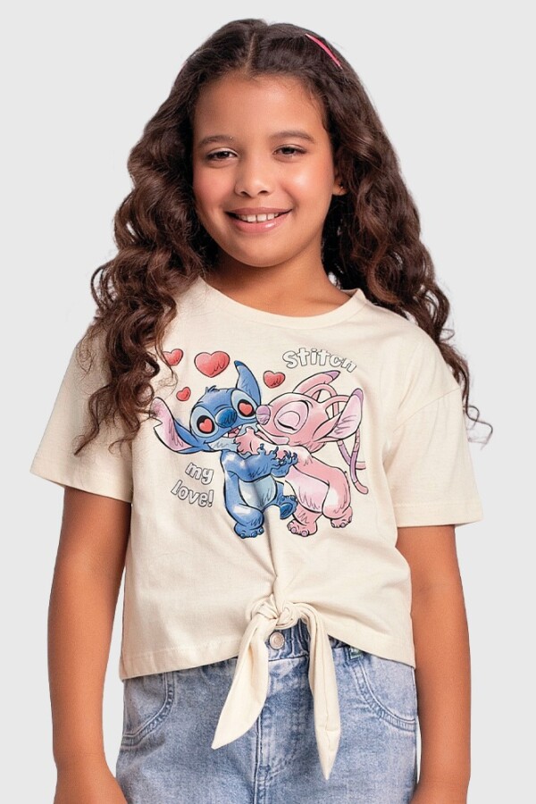 Remera Infantil. Natural.