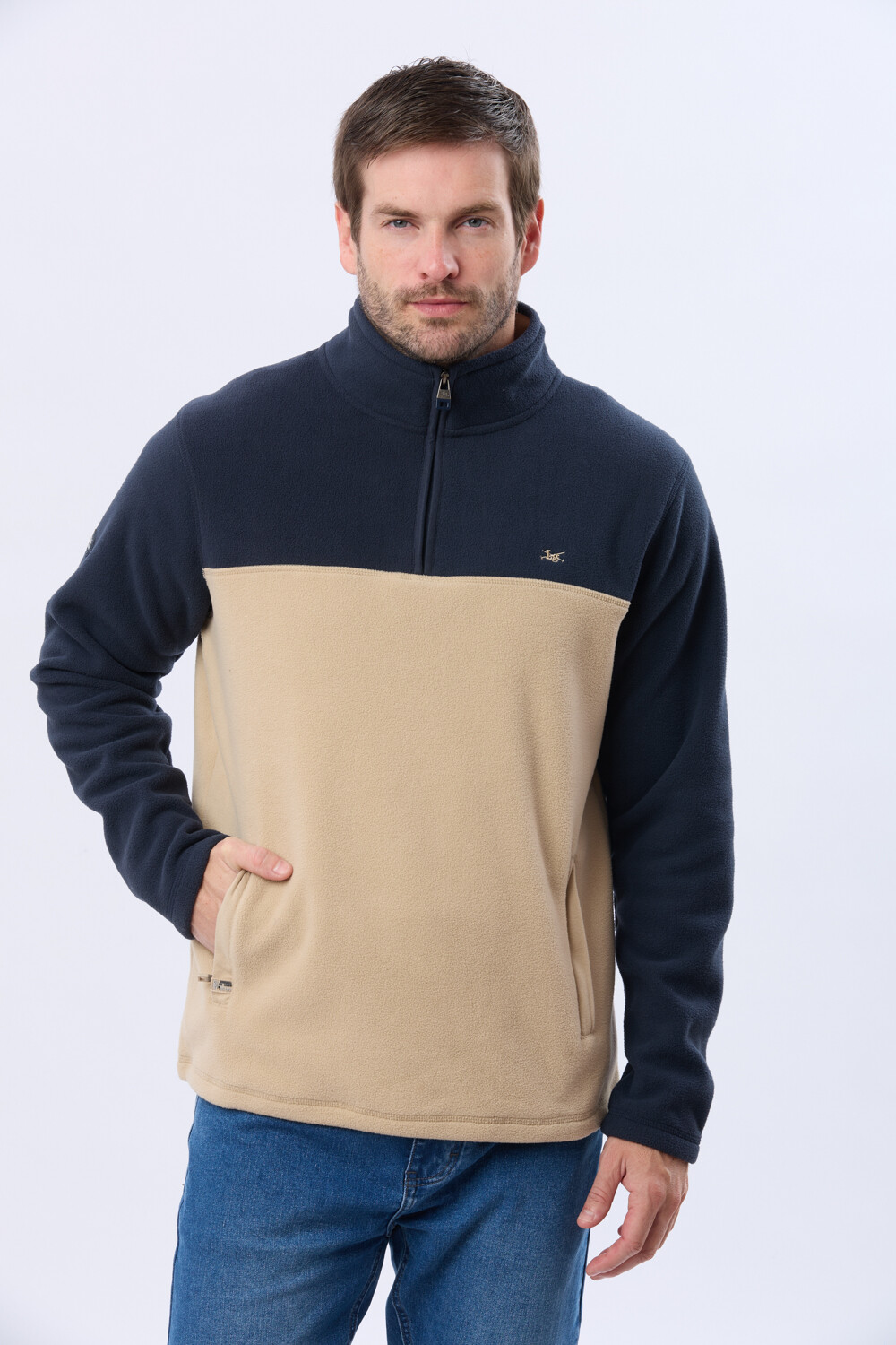 BUZO POLAR BICOLOR Beige