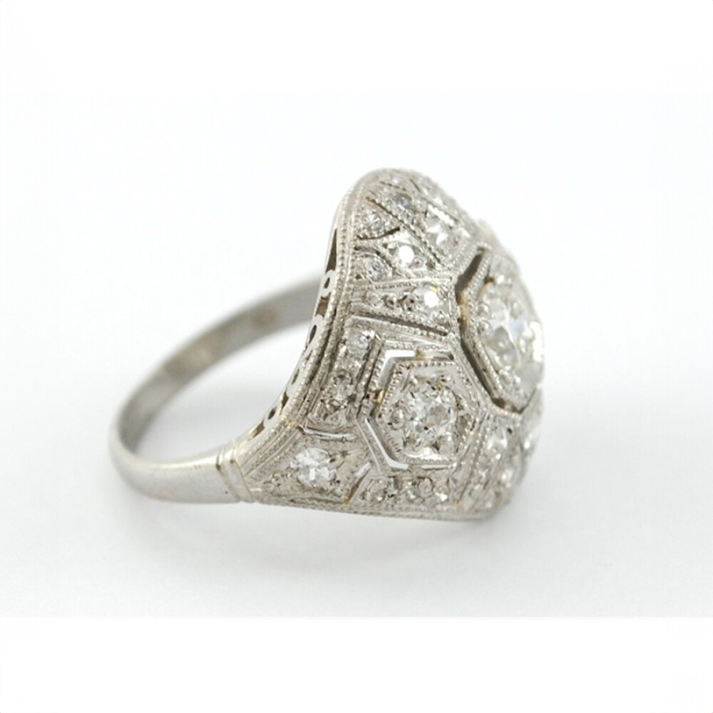 Anillo De Platino Y Brillantes Anillo De Platino Y Brillantes