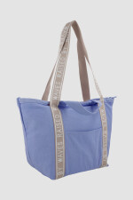 Bolso grande raised by waves Azul piedra