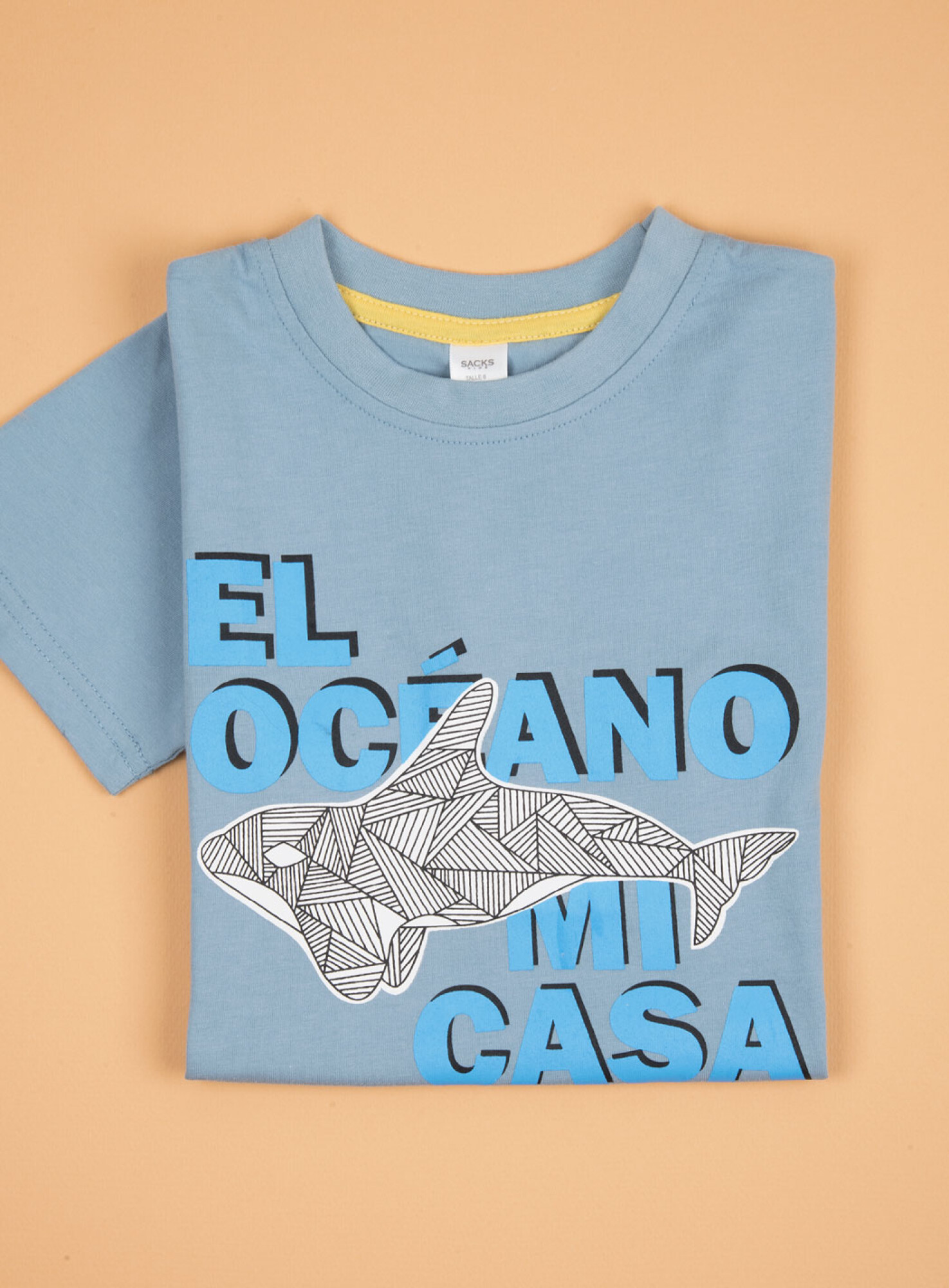 Easy wear boys tshirt estampada 4-12 a - Azul — SiSi