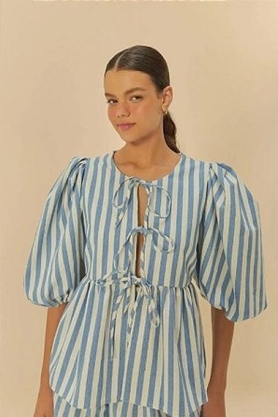 BLUSA RAYADA Azul