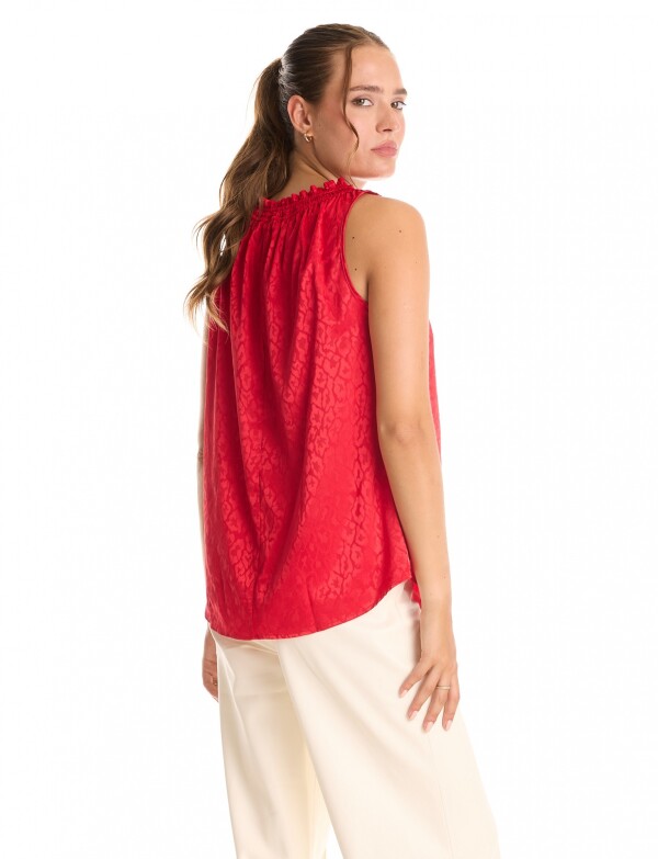 Blusa Satén ROJO