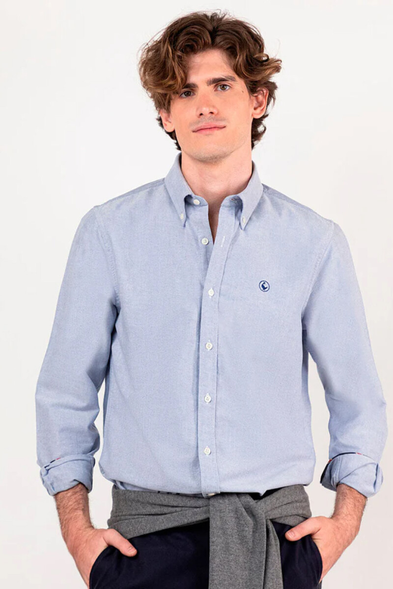 Camisa Oxford Azul