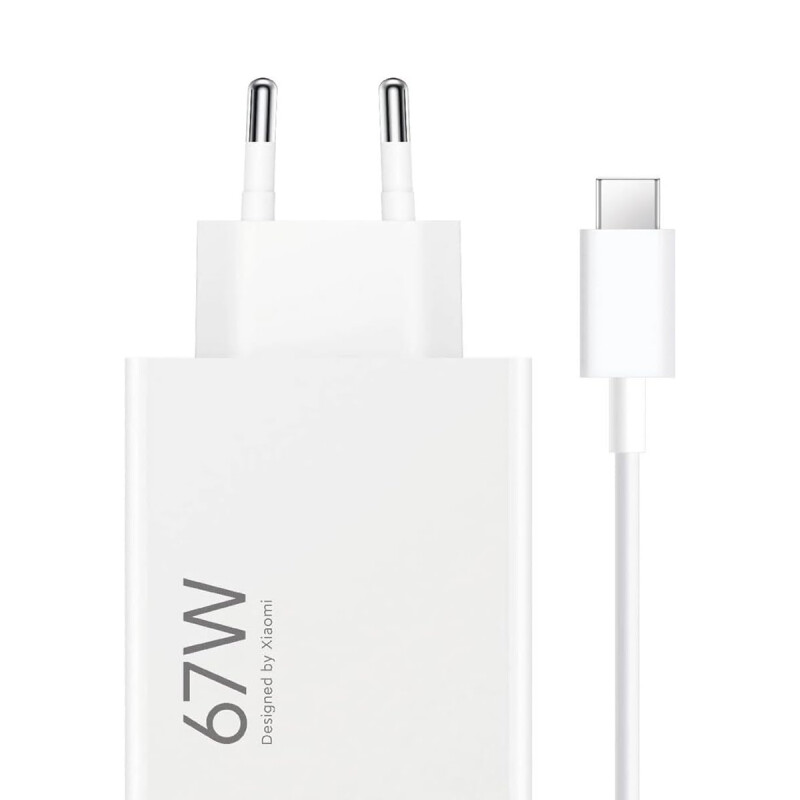 Cargador De Pared Xiaomi Hyper Charge 67W con cable USB-C Cargador De Pared Xiaomi Hyper Charge 67W con cable USB-C