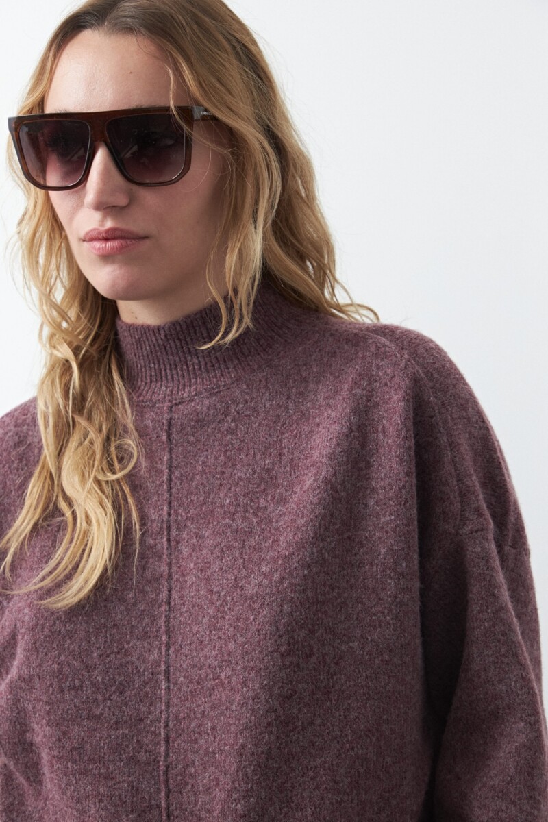 POLERA ISLAND Bordó Merlot