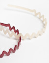 Vinchas Sets Acrilico Set De Vinchas Wavy - Combinacion Bicolor