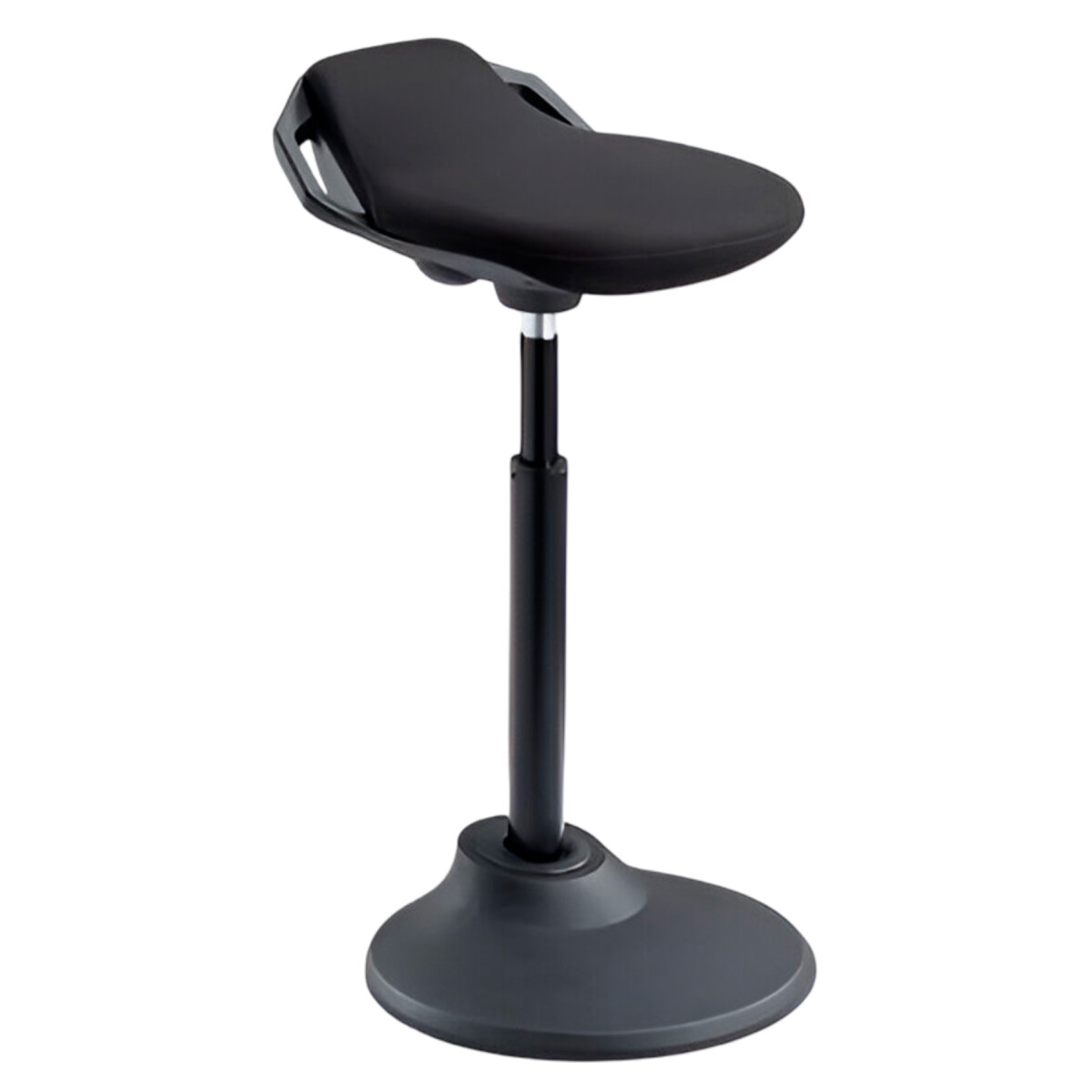 Taburete Banco Ergonómico Ajustable 360° HYBRICHAIR FLOW V2 - Color Negro 