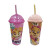 Vaso Plástico Milk Shake con Pajita Paw Patrol Diseño Surtidos 500 ml Rosa Surtido