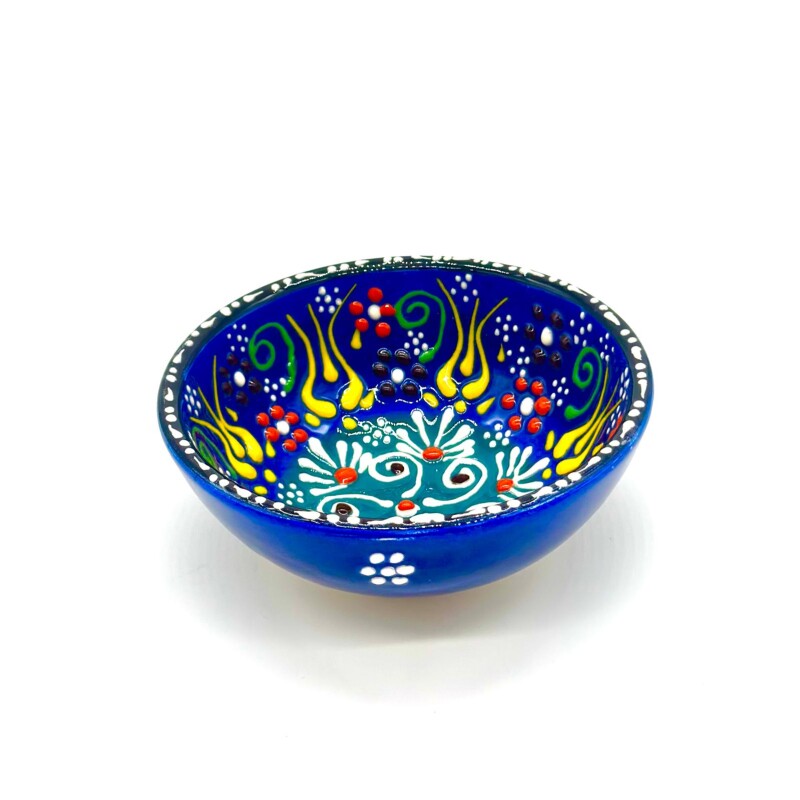 Bowl de cerámica pintado 12 cm Azul
