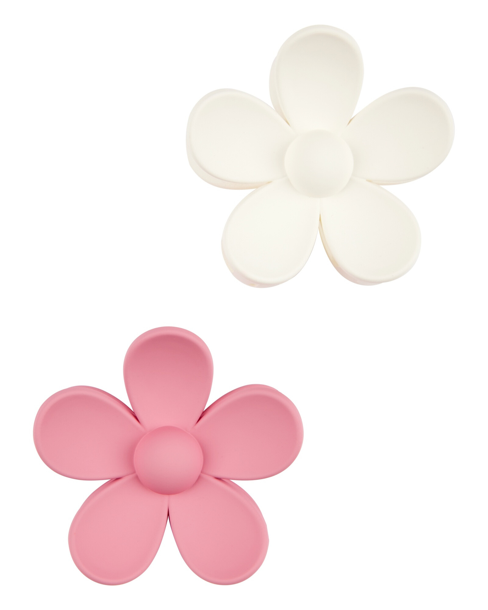 Pack dos pinzas de pelo, diseño floral Sin color