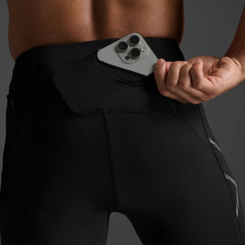 Short Running Light Speed Compression Hombre Black/black Reflective