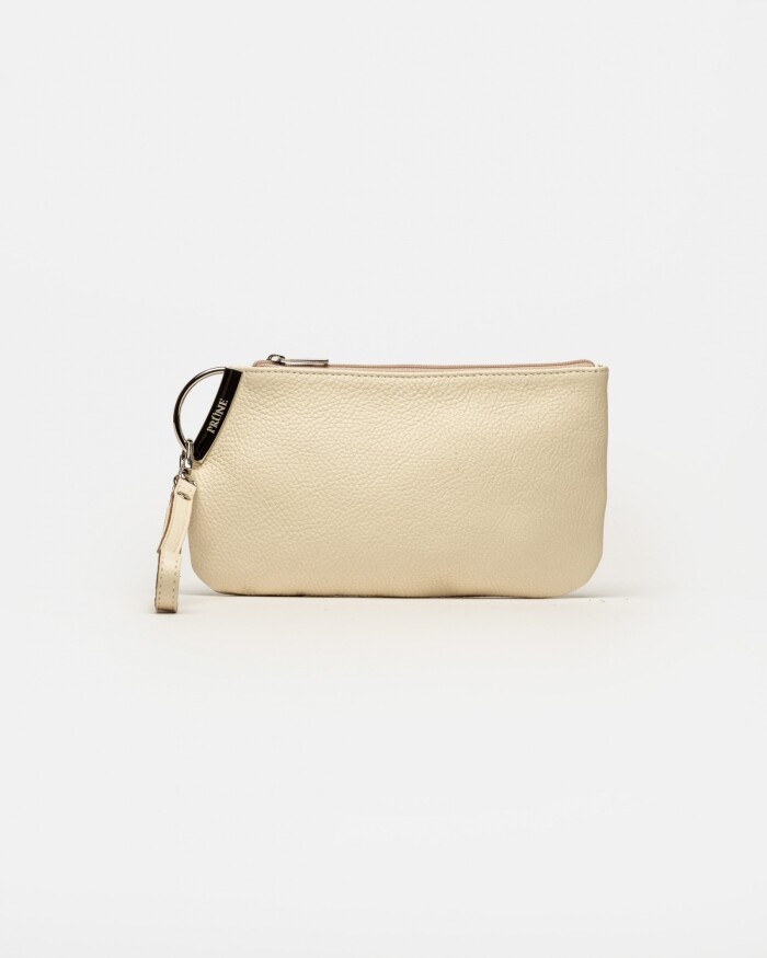 Porta cosmeticos Katy en cuero graneado Cotton
