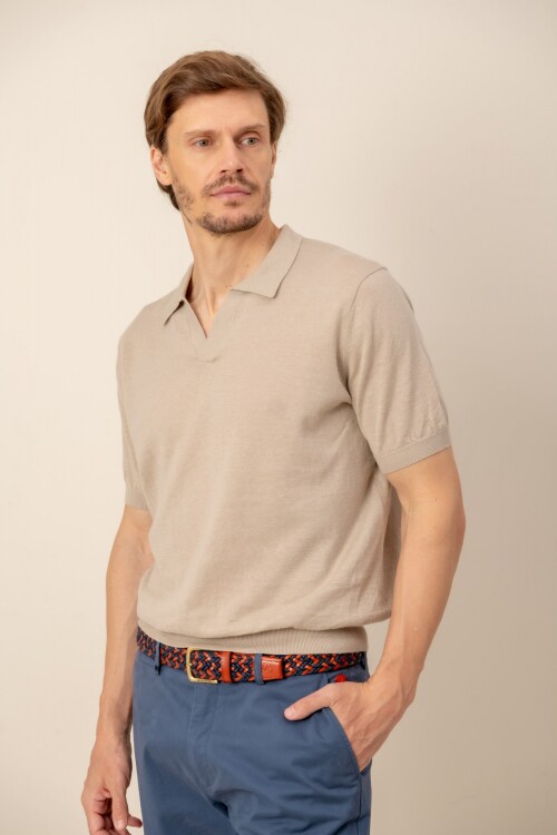 Remera lino Tom Cemento