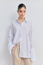 CLASSIC SHIRT PUÑOS Blanco Y Beige