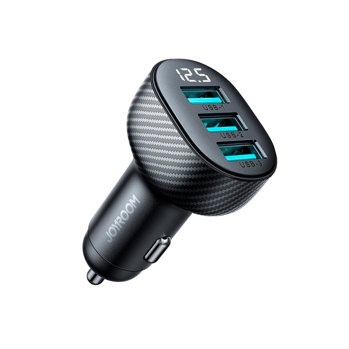 Ficha de carga para auto Joyroom 3 puertos USB-A 