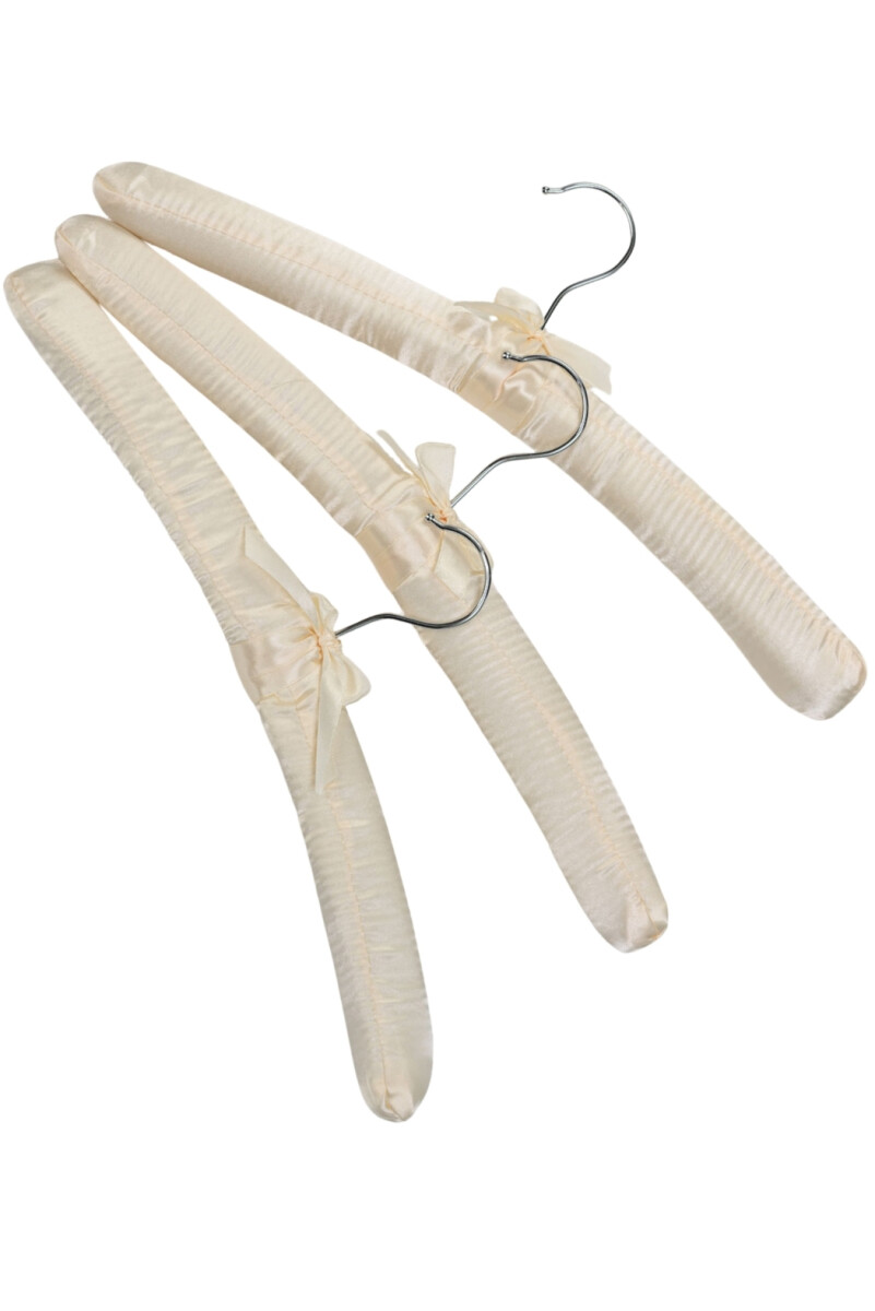 PACK 3 PERCHAS DE SEDA - CHAMPAGNE-OFF WHITE 