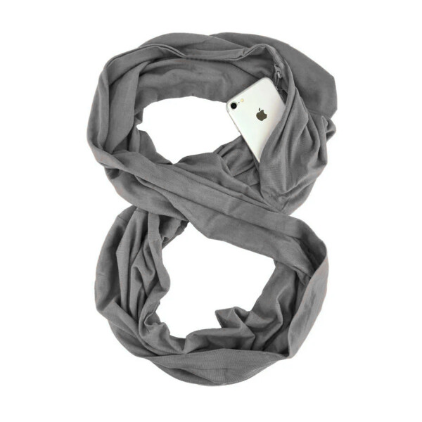 Bufanda Cuellera Bolsillo Abrigo Unisex Antirrobo Braga Bufanda Cuellera Bolsillo Abrigo Unisex Antirrobo Braga