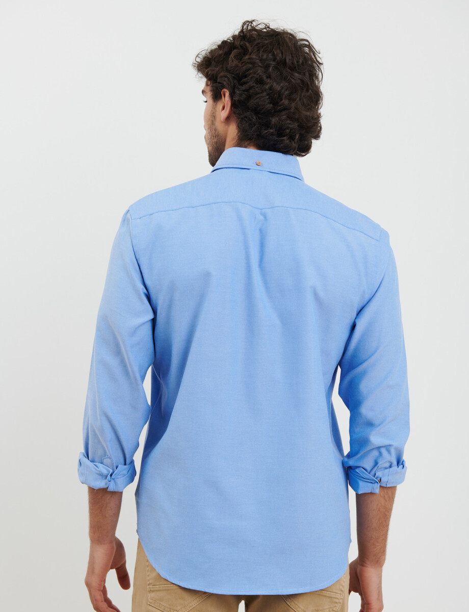 012487 CAMISA HARRINGTON LABEL Azul