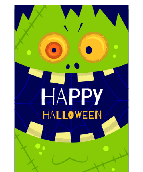 Tarjeta halloween 10x15. DISEÑO 3