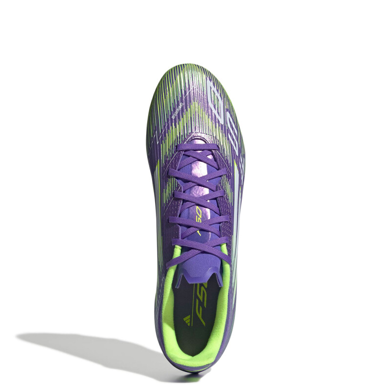 Championes Unisex Adidas Futbol 11 F50 League FG Púrpura - Blanco - Amarillo Limon