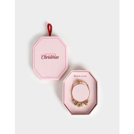 Pulsera Snake Con Dijes Dorado