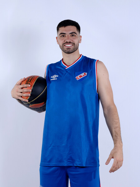 Camiseta Away Basket 24/25 Nacional Hombre Azul Royal, Rojo, Blanco