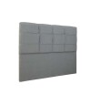 Respaldo Queen London Gris