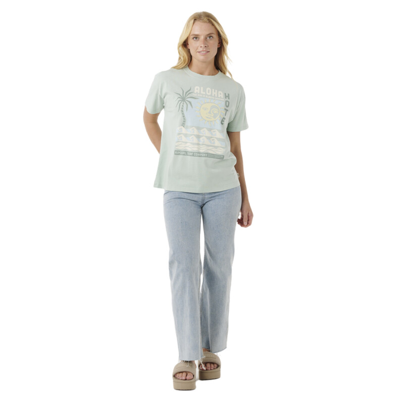 Remera Rip Curl Aloha Hotel Relaxed Tee - Verde Remera Rip Curl Aloha Hotel Relaxed Tee - Verde