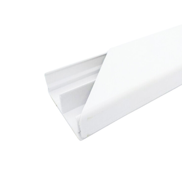 Ducto plástico blanco con separadores 40x16mm 2m ZO0710