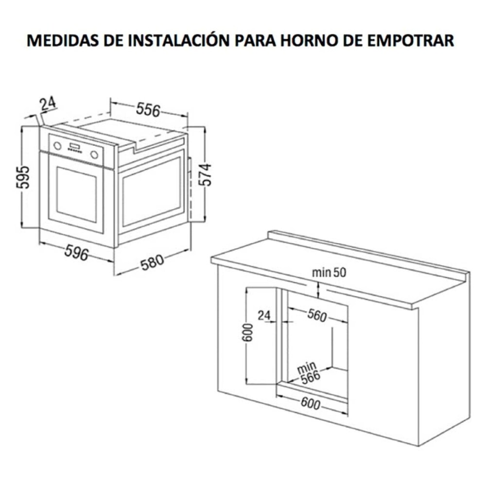 Horno de Empotrar - James Eléctrico y Grill Hee Blanco Horno de Empotrar - James Eléctrico y Grill Hee Blanco