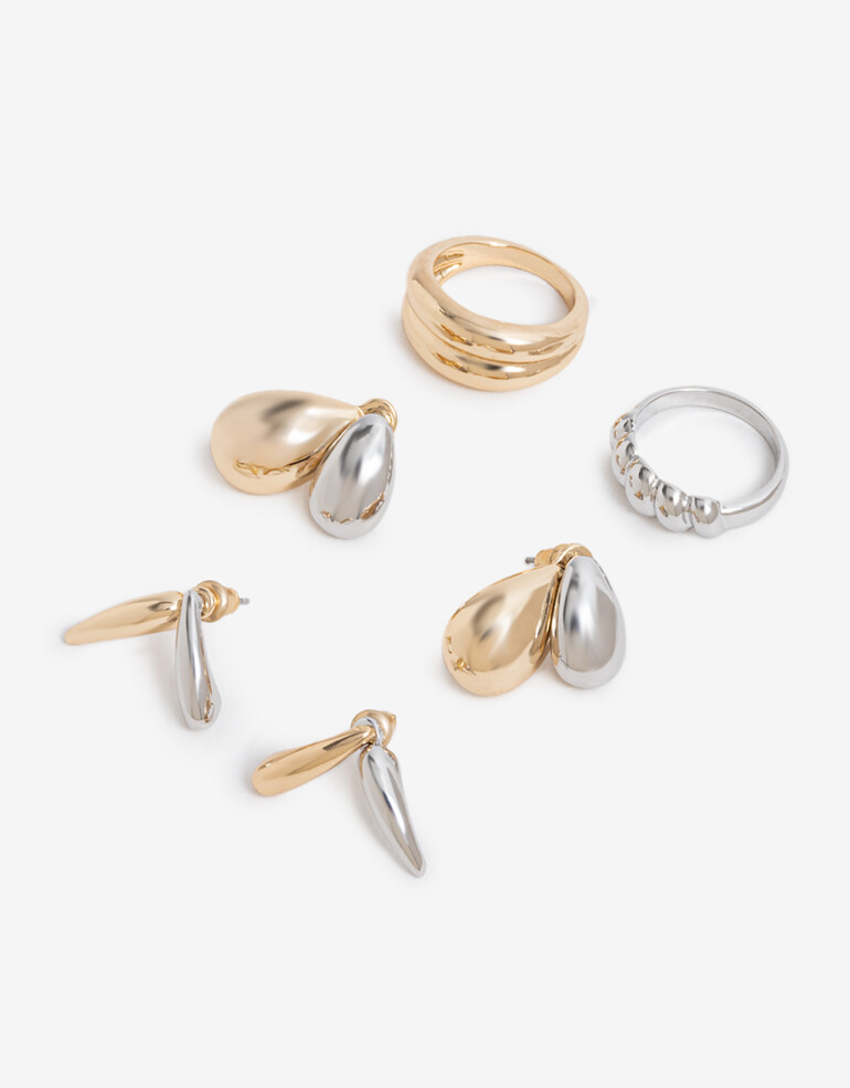 Bijouterie Set Metal Bijou Set Metal. - Plateado Rodio