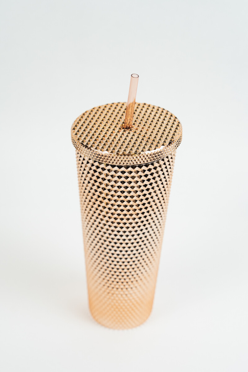 Vaso Con Tapa + Sorbito Eira - Estampado 2 