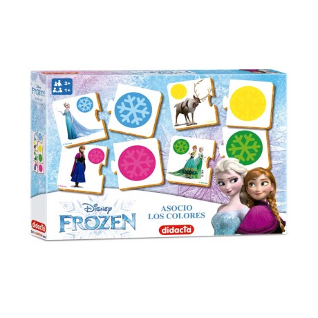 Puzzles en madera Frozen Asocio colores Didacta x10 001