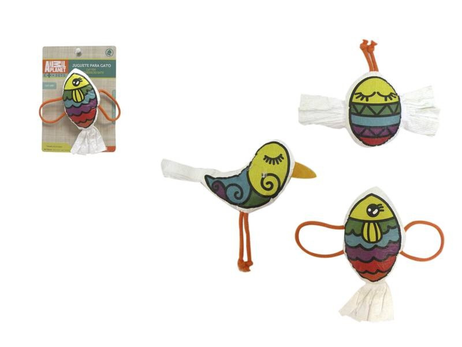 JUGUETE PARA GATO CON FORMA DE ANIMALES 